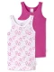 SCHIESSER Onderhemd ‘ Fine Rib ‘  pink / wit