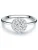 Trilani Ring  zilver / transparant