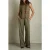 Reiss Grace Pocket Stitch Gillet Khaki
