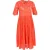Ganni Midi-jurk met Kantdetails in Rood Polyester