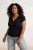 Trendyol Curve Dames Zwart Effen Kort Getailleerd Grote maten Blouses
