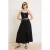 TRENDYOLMİLLA Dames Zwart Effen Maxi Skater Rokken
