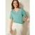 Cecil Dames Tuniek T-shirt in effen kleur in Groen
