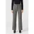 The Kooples Straight Long Flare Trousers Black White