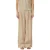 s.Oliver wide leg regular waist broek met linnen beige