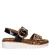 Ara Bilbao suède sandalen met panterprint zwart/beige