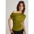 TRENDYOLMİLLA Dames Groen Effen Kort Regular fit Blouses