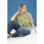 Trendyol Curve Dames Donkerblauw Effen Kort Oversized Grote maten T-shirts