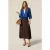 Oltre Silk Blend Shirt With Ruffle Blue