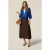 Oltre Silk Blend Shirt With Ruffle Blue