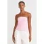 Strapless Fitted Peplum Blouse