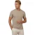 t-shirt Thomas Maine beige ronde hals normale fit