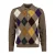 Polo col pull argyle in wol Gant