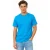 Boss Slim-fit T-shirt voor heren van ademend katoen met logo (Blauw)
