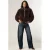 Giacomo faux fur jas – donkerbruin