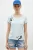 Geborduurd U-Hals Basis T-Shirt