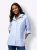 heine Blouse  hemelsblauw / wit