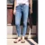 Jeans met Mid Waist-taille en Skinny Leg-pijpen in Skinny Fit