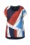 Ulla Popken Shirt  marine / hemelsblauw / oranje / wit