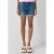 QS slim regular waist short medium blue denim