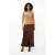 EsQualo Skirt Crushed Satin Chocolate