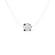Ketting Diamond Solitaire 0050 Cts Nylon Transparant 925