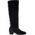 Summum Woman Suede Heeled Boot Black