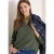 Cecil Dames 3/4-mouwen blouse van mousseline in Groen