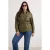 TRENDYOLMİLLA Dames Kaki Effen Regular fit Grote maten Jassen