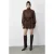 Textured Mini-jurk met Halve Col en Stofdetail