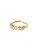 PURELEI Ring ‘Powder’  goud / transparant