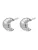 Hey Happiness Oorbellen ‘Croissant’  zilver