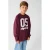 Shoeby sweater met print – donkerrood