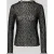 Only Regular fit shirt met lange mouwen met transparante mesh-look