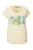Ulla Popken Shirt  geel / wit