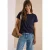 Shirt met boothals en luipaardprint-bies