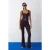 High-Waist Flare Jerseybroek met Strikdetail