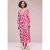 Street One Dames Midi-jurk met gespleten hals en print in Pink