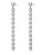 Hey Happiness Oorbellen ‘Heart Cascade’  zilver