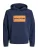 Jack & Jones Junior Sweatshirt ‘JJCOLE’  navy / oranje