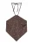 Bershka Top  ivoor / chocoladebruin