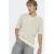 ONLY & SONS regular gestreepte polo met ingebreid patroon ecru