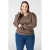 MS Mode gebreide trui bruin met lurex