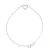 Hart armband zirkoniumoxides sieraden zilver 925 verstelbaar