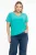 YOEK T-shirt DOLCE van travelstof turquoise