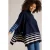 White Stuff Ivy Side Slit Thrown On Navy Multi