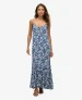 Superdry Vrouwen Lange Cami-jurk Blauw