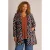 Colletta Plus Size regular blazer met print – bruin/zwart
