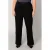 Base Level Curvy straight regular waist capri zwart