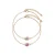 Geboortesteenarmbanden – Roségoud, kristal en roze